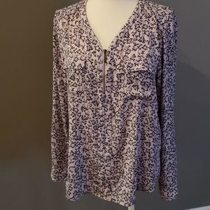 Floral blouse flowy long sleeve